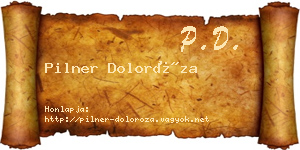 Pilner Doloróza névjegykártya